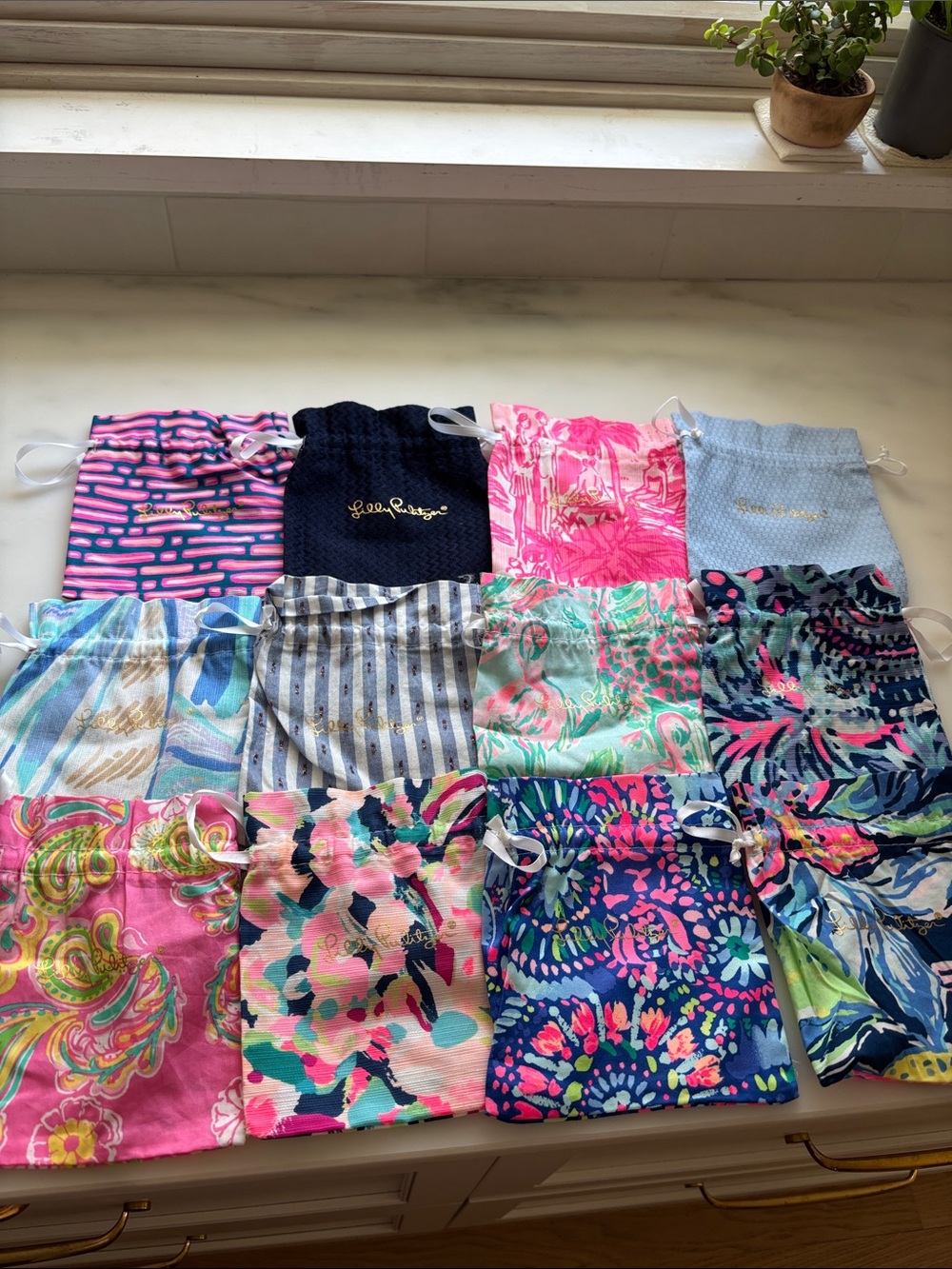 Lilly Pulitzer jewelry bags set of 12